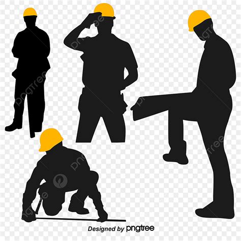 Construction Worker Silhouette PNG, Vector, PSD, and Clipart With Transparent Background for ...