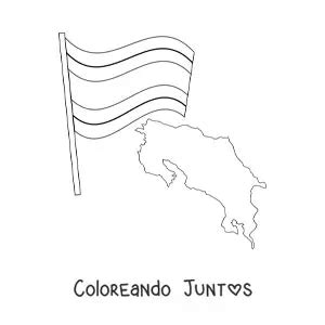 Escudo de la bandera de Costa Rica | Coloreando Juntos