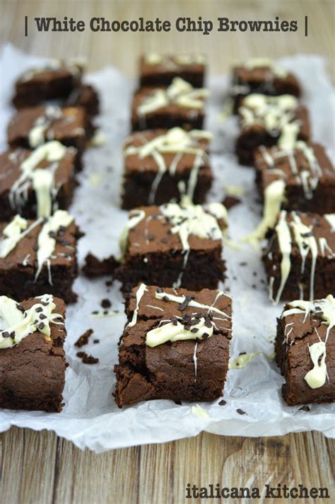 White Chocolate Chip Brownies - italicana kitchen