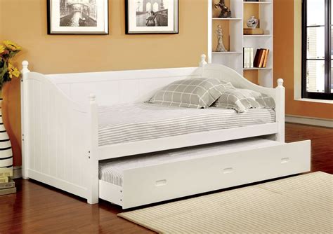 Walcott White Twin Trundle Daybed from Furniture of America (CM1928WH ...