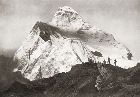 The Abruzzi Spur On The K2 Mountain. From The Year 1910 Illustrated ...