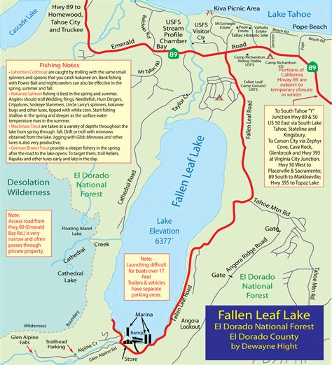 Fallen Leaf Lake Campground Map - Hiking In Map