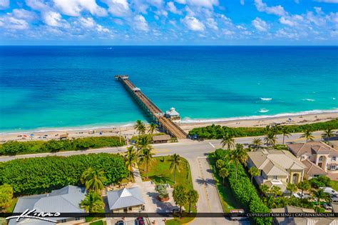 Juno Beach Pier Amazing Blue Water with Mavic Pro 2 Drone | HDR Photography by Captain Kimo