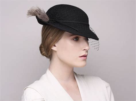 Elegant Hat with Feather - Justine hats