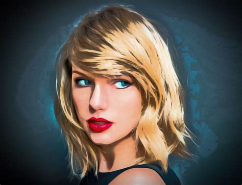 Taylor Swift Digital painting by Photoshop