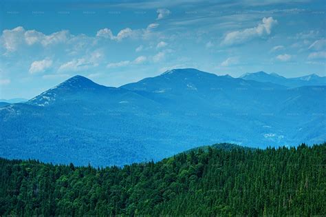 Hazy Mountains Landscape - Stock Photos | Motion Array