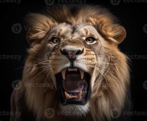 Lion Roaring Face Images