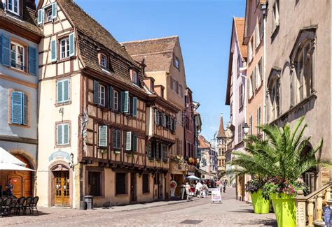 Colmar Old Town Street, Spring Time 1 Editorial Image - Image of colmar ...