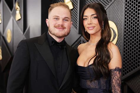 Zach Bryan and Brianna Chickenfry Make Red Carpet Couple Debut at Grammys