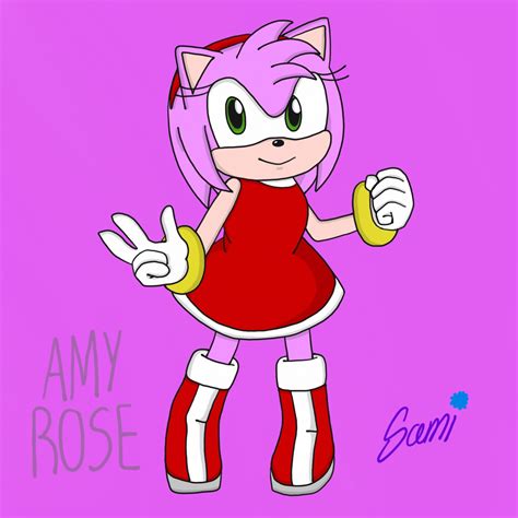 Amy Rose fanart by Sami2098 on DeviantArt