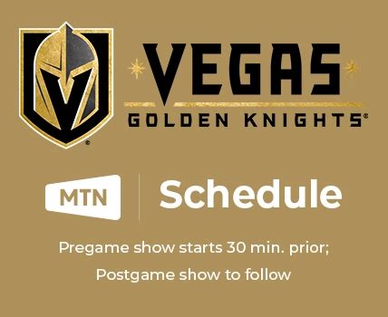 Vegas Golden Knights Schedule | MTN