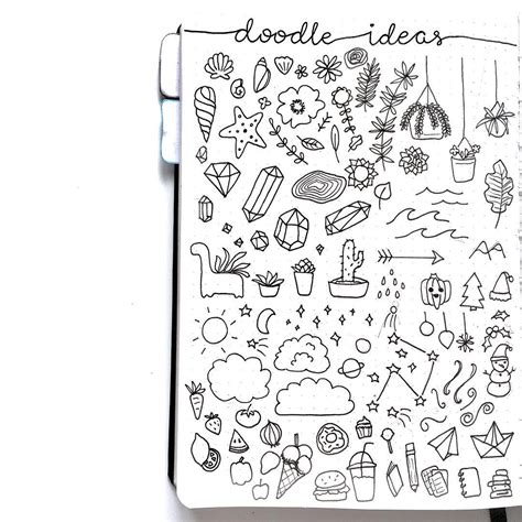 200+ Doodle Ideas To Try In Your Bullet Journal - TheFab20s