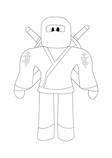 Roblox Ninja | Coloring pages, Free printable coloring sheets, Free coloring sheets