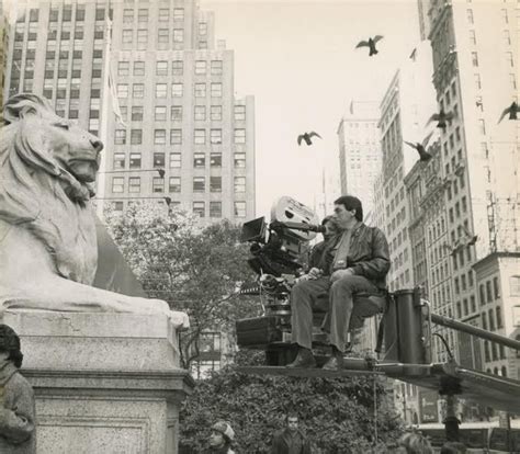 Shooting a scene for "Ghostbusters", in front of NYC Public Library ...