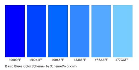 Basic Blues Color Scheme