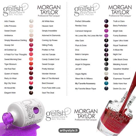 Betty Nails: Morgan Taylor Color Chart