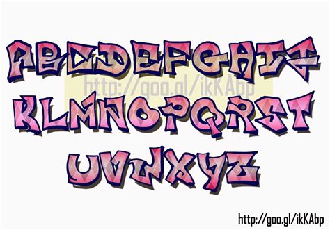 Graffiti Stencils Alphabet To Print Download | Graffiti, Street art ...