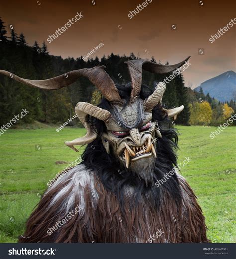 Man Wearing Traditional Krampus Beast-like Mask Stock Photo 495401911 | Shutterstock