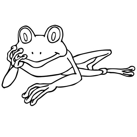 Frog black and white frogs clip art tree frog black and white free clipart 2 - WikiClipArt