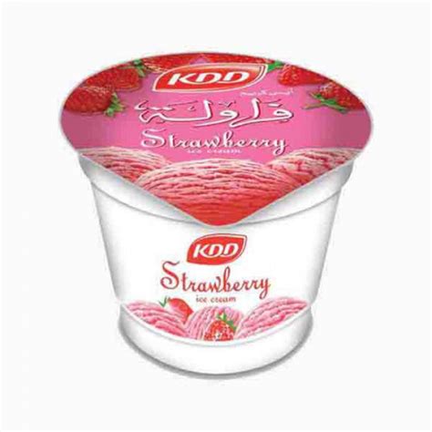 Kdd Ice Cream Cup Strawberry 100ml