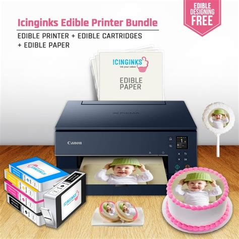 Buy Canon Pixma TS6120 Edible Printer | Edible Image Printer Bundle for Cake Decoration