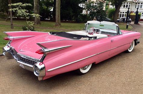 1959 Pink Cadillac Convertible | American Wedding Cars