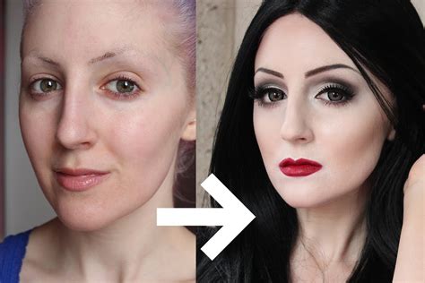 Morticia Addams Makeup Tutorial for Halloween w/Stefan Sanjati - YouTube