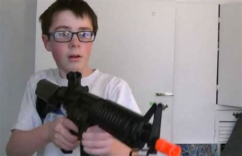 Kid Shoots Monitor with Airsoft Gun | Armory Blog