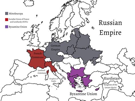 A map of Europe if the Central Powers had won WW1. Note that this isn't supposed to be ...