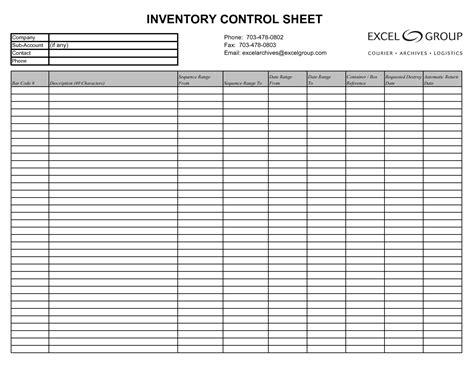 Inventory Tracking Sheet Template — db-excel.com