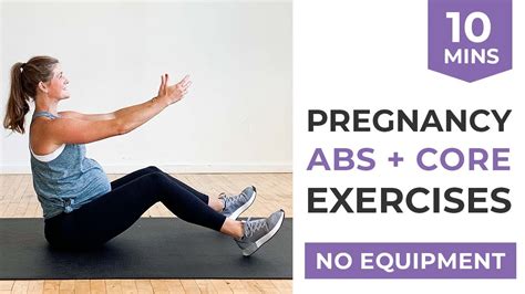 PREGNANCY CORE WORKOUT | Transverse Abdominal Breathing + Pregnancy ...