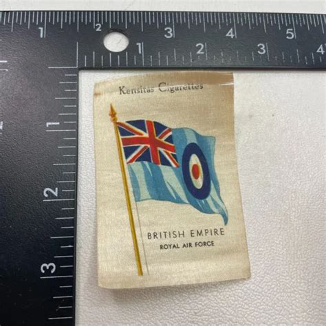 VTG KENSITAS CIGARETTES BRITISH EMPIRE ROYAL AIR FORCE FLAG Tobacco Silk 03RK $6.95 - PicClick
