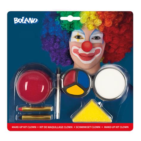 Fancy Dress Party Painted Clown Face Paint Kit Body Makeup Circus Halloween