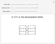 LU Decomposition - Wolfram Demonstrations Project