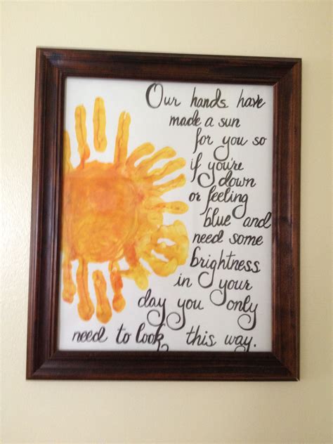 Handprint sun with a poem I wrote for Father's Day | Fathers day crafts, Daycare crafts, Kids ...