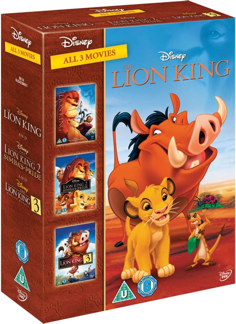 The Lion King 1-3 DVD | Zavvi.com