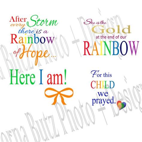 Instant download of Rainbow Baby Quotes by greenearthstudio | Rainbow baby quotes, Baby quotes ...