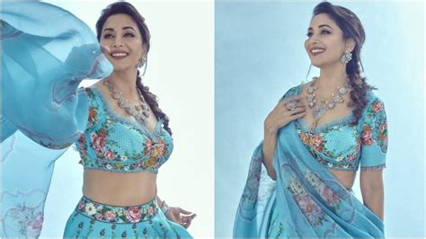 Madhuri Dixit is an ethereal dream in floral lehenga worth ₹72k | Fashion Trends - Hindustan Times