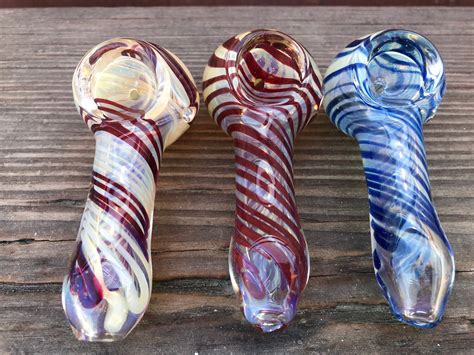 5 piece of 3 Handmade tobacco glass pipe tobacco glass pipes | Etsy