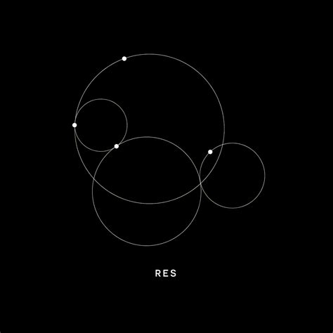 an image of three circles on a black background with the words ress written below it