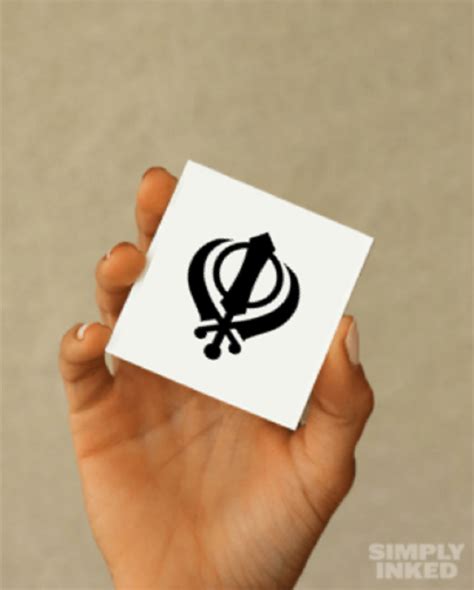 Khanda Sahib Temporary Tattoo – Simply Inked