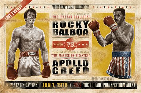 Rocky And Apollo Creed Painting at PaintingValley.com | Explore ...