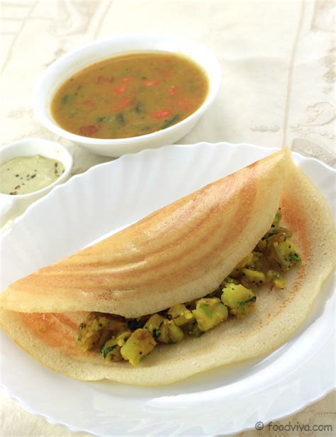 Masala Dosa Recipe With Step By Step Photos of Homemade Batter and Potato Masala