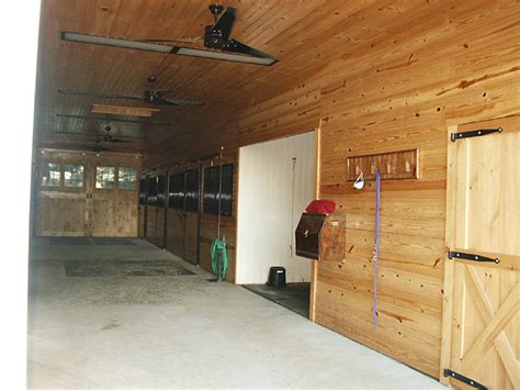 The Center Aisle in Horse Barn