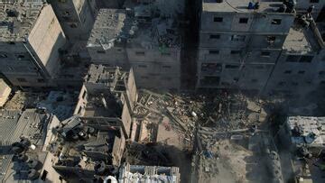 Drone footage shows devastating destruction in Gaza - AS USA