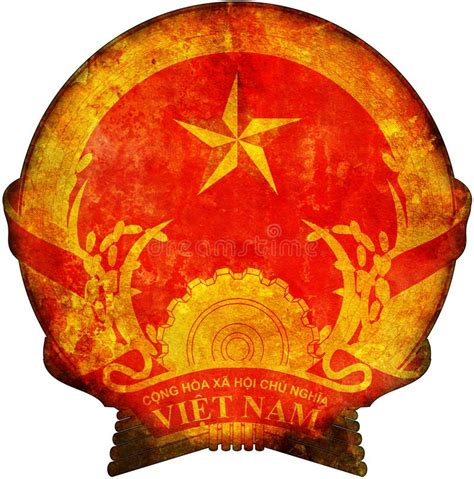 Vietnam coat of arms stock image. Image of isolated - 211437747