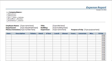 Business Expenses Template — excelxo.com