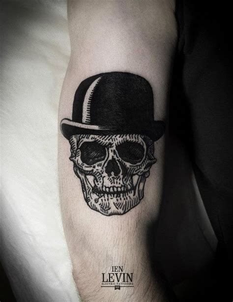 Caveira de Chapéu Trendy Tattoos, Black Tattoos, New Tattoos, Body Art ...