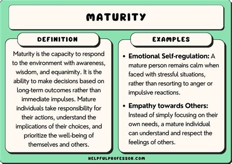 25 Maturity Examples (2024)