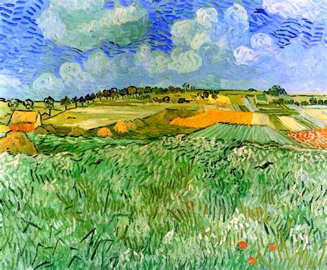 Plain near Auvers - Auvers-sur-oise, France 1890 | Van gogh landscapes ...